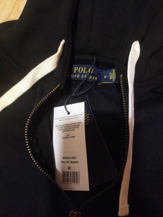 Sudadera Polo Ralph Lauren Negra con Cremallera