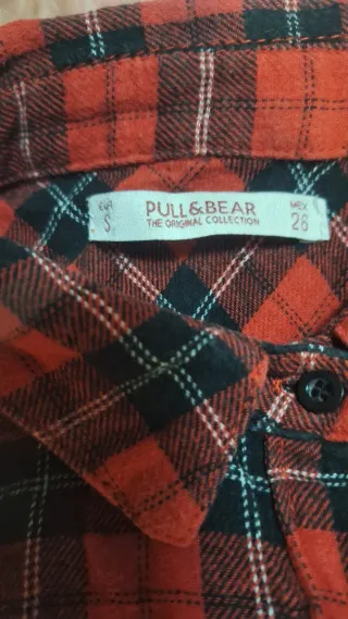 Camisa cuadros Pull&Bear Talla S
