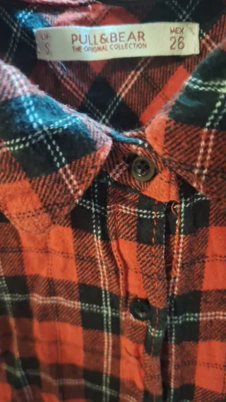Camisa cuadros Pull&Bear Talla S