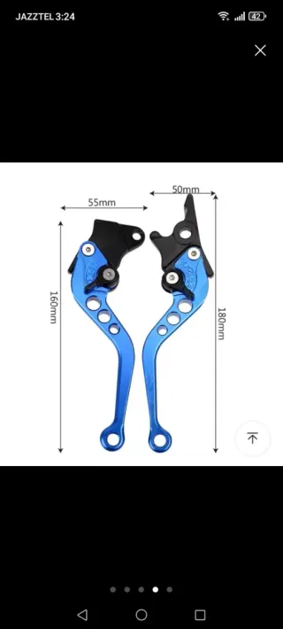 Manetas freno/embrague moto nuevas regulables