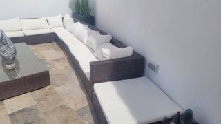 Conjunto Sofá y Sillón Exterior