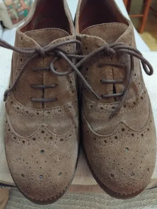 Zapatos Oxford de piel