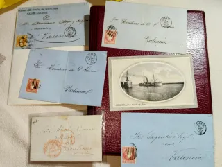 Lote Sobres Antiguos y Postal