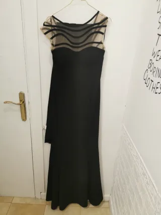 Vestido Negro Elegante Talla M nuevo
