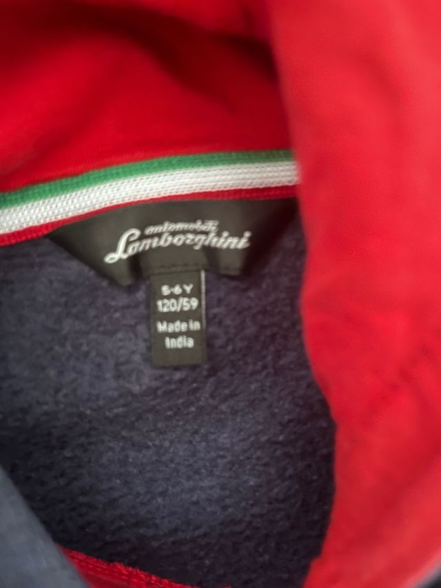 Felpa bambino Lamborghini tg 5-6 anni