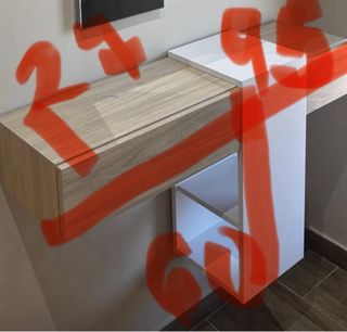 Mobili da ingresso moderni in legno e bianco perfetto