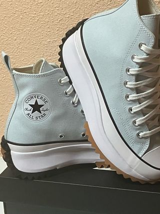 Converse Run Star Hike high Talla 40 azul turquesa