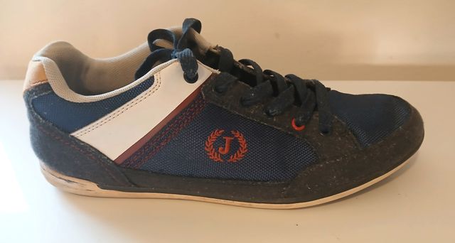 Scarpe uomo ragazzo 42 blu glossy