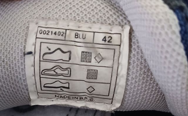 Scarpe uomo ragazzo 42 blu glossy