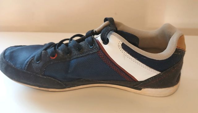 Scarpe uomo ragazzo 42 blu glossy