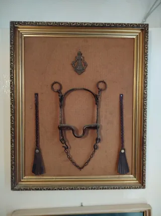 Cuadro caballo y accesorios ecuestres
