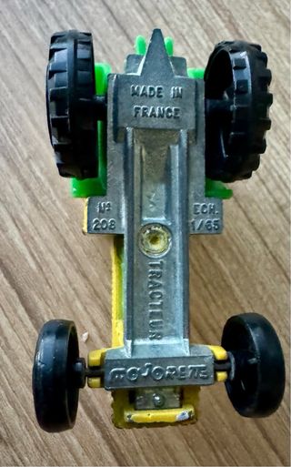 Tractor Juguete Majorette Amarillo/Verde