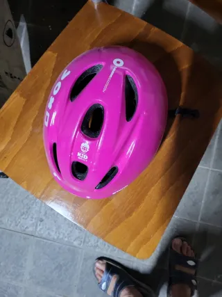 Casco bimbo rosa 52-56 cm