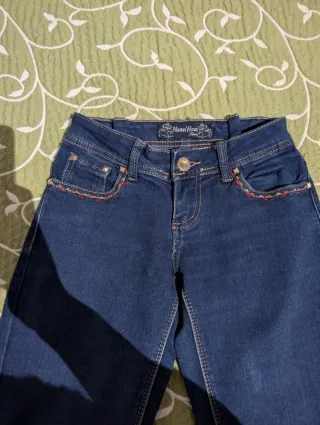 Pantalón vaquero Hanel Hau azul. 