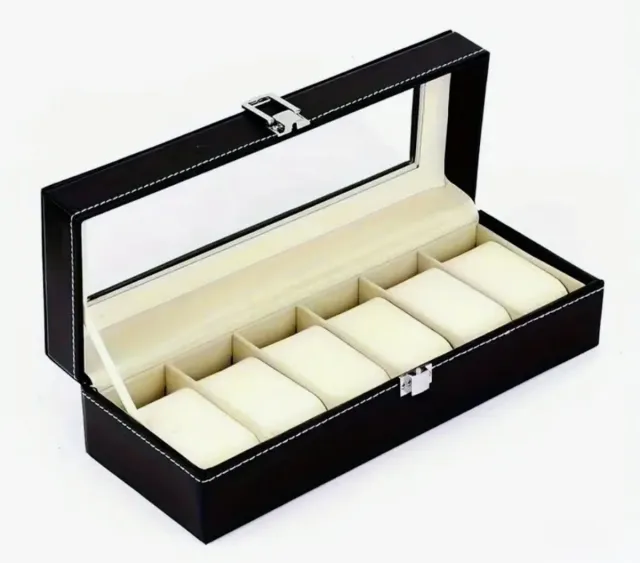 Organizador de relojes 6 compartimentos