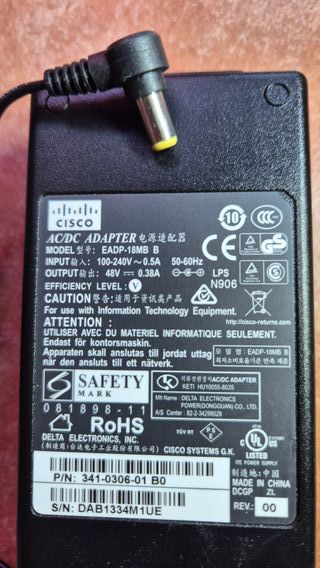 Alimentatore Cisco EADP-18MB 48V 0.38A Originale