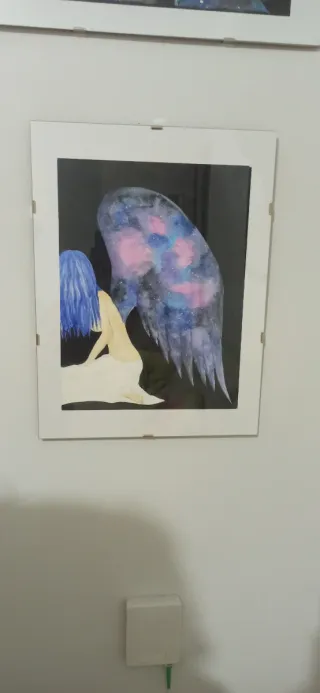 Dipinti ad acquerello dell'universo incorniciato