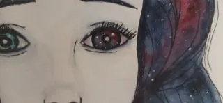 Dipinti ad acquerello dell'universo incorniciato