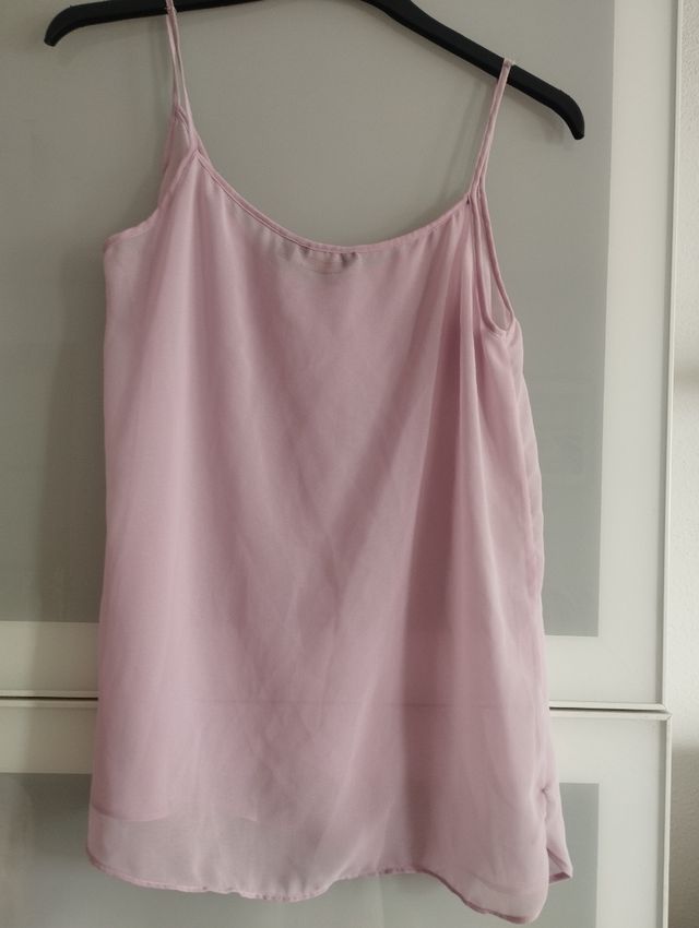 Camiseta tirantes transparente