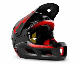 CASCO MET PARACHUTE MCR MIPS NEGRO/ROJO TALLA S