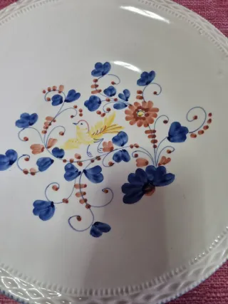 Piatto ciotola Santucci Deruta decorato a mano