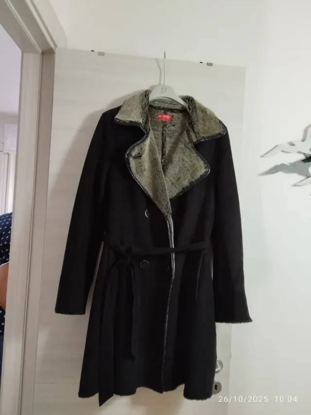 Derhy Cappotto Doppio Petto Elegante