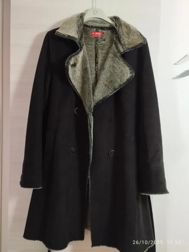 Derhy Cappotto Doppio Petto Elegante
