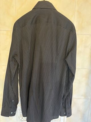 Camicia uomo BOSS a righe nere