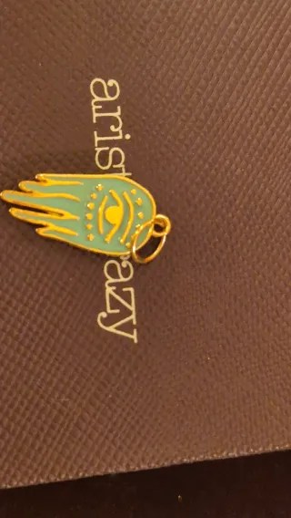 Colgante Mano de Fátima Ojo Dorado