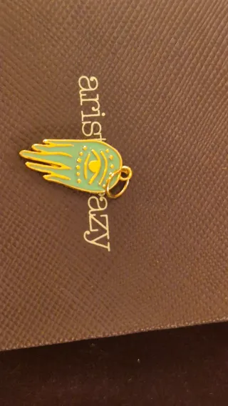 Colgante Mano de Fátima Ojo Dorado