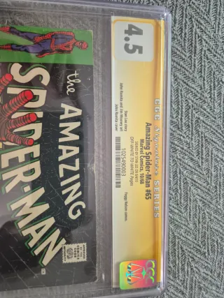 Amazing spiderman 65 ss Stan lee cgc comic