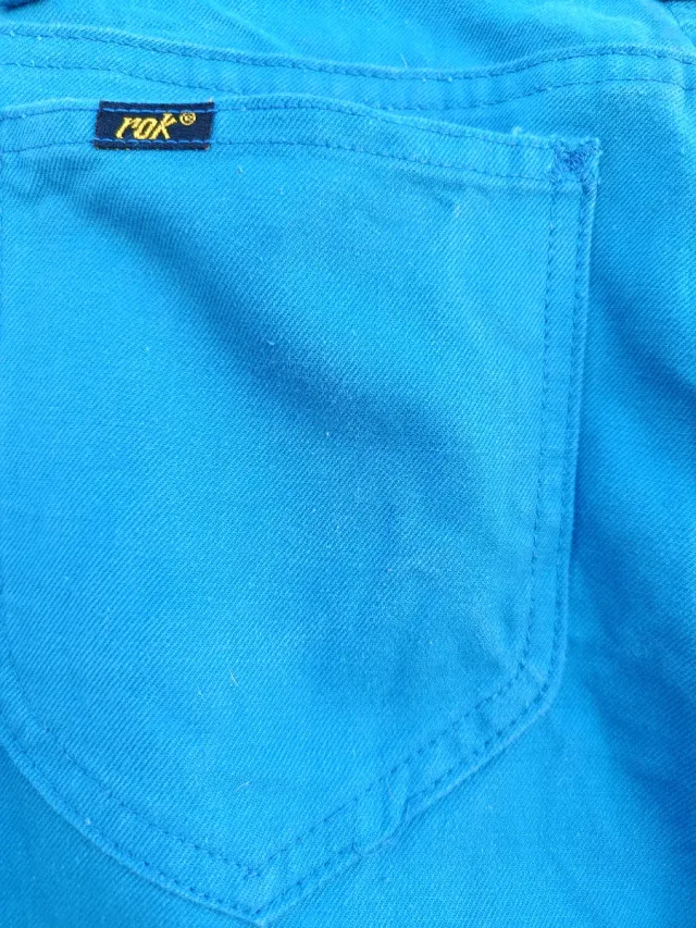 Pantalón Rock Retro Vintage Mujer Azul