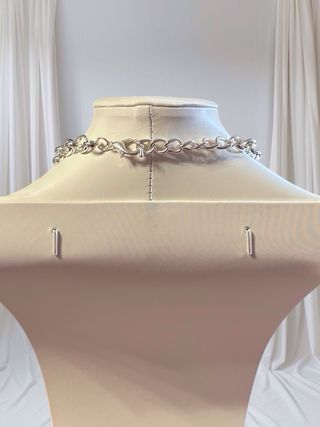 Collana donna argento maglia grossa