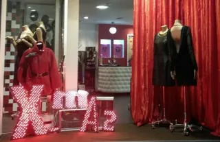 Rótulo luminoso XMAS + estrella