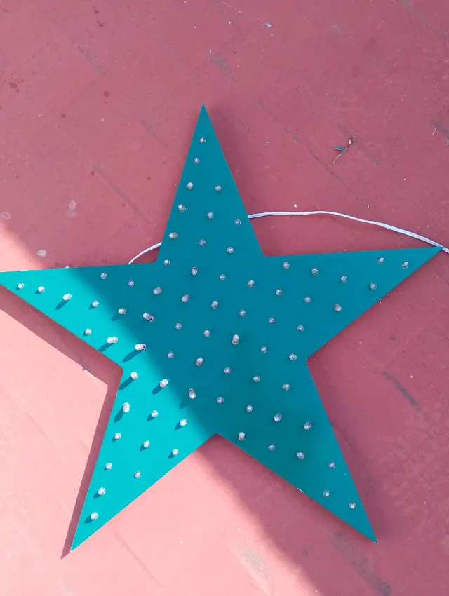 Sinal iluminado por estrelas XMAS +