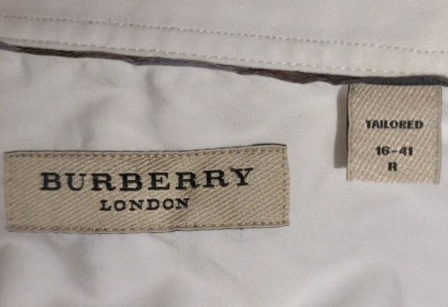 Camicia Burberry London Uomo Bianca Taglia 40