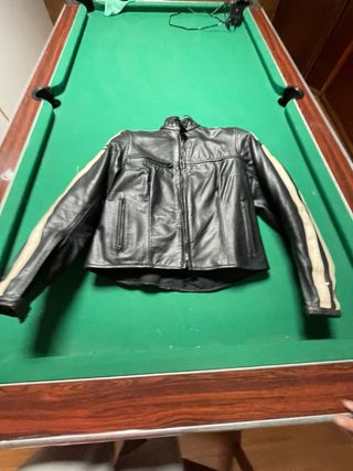 Chaqueta de cuero moto custom