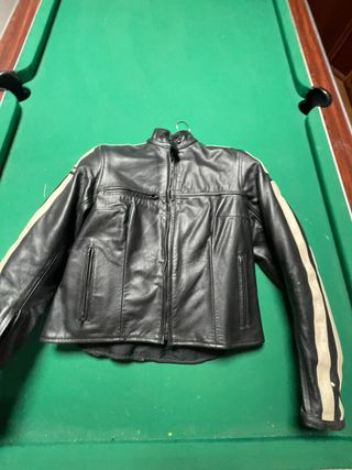 Chaqueta de cuero moto custom