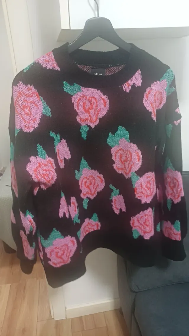 Jersey Lefties flores rosas talla única