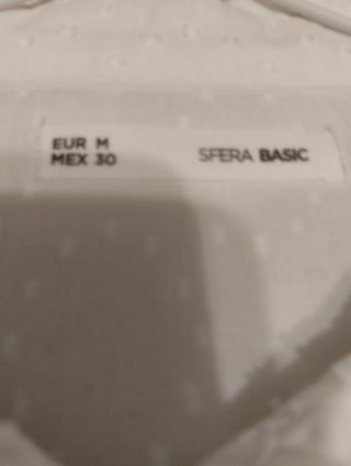 Blusa Stera Volantes Blanca Talla M