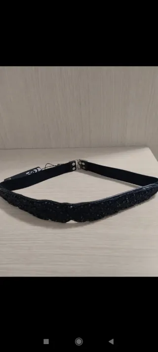 Cintura donna nera con decorazioni