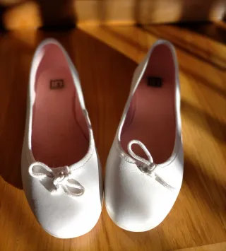 Manoletinas Comunión T.35 Blancas