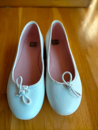 Manoletinas Comunión T.35 Blancas