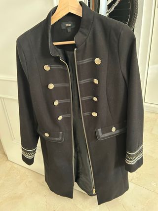 Elogy Chaqueta Militar Negra Talla S