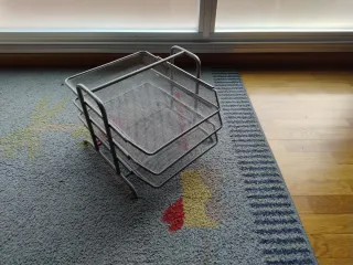 2 Archivadores Metálicos Fucsia y gris Ikea