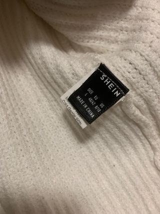 Jersey SHEIN bicolor cuello vuelto talla única