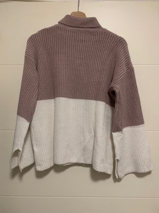 Jersey SHEIN bicolor cuello vuelto talla única