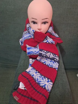 Bufanda de lana tejida