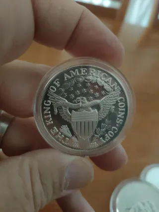 Réplica Plata 1 oz Troy Liberty 1804