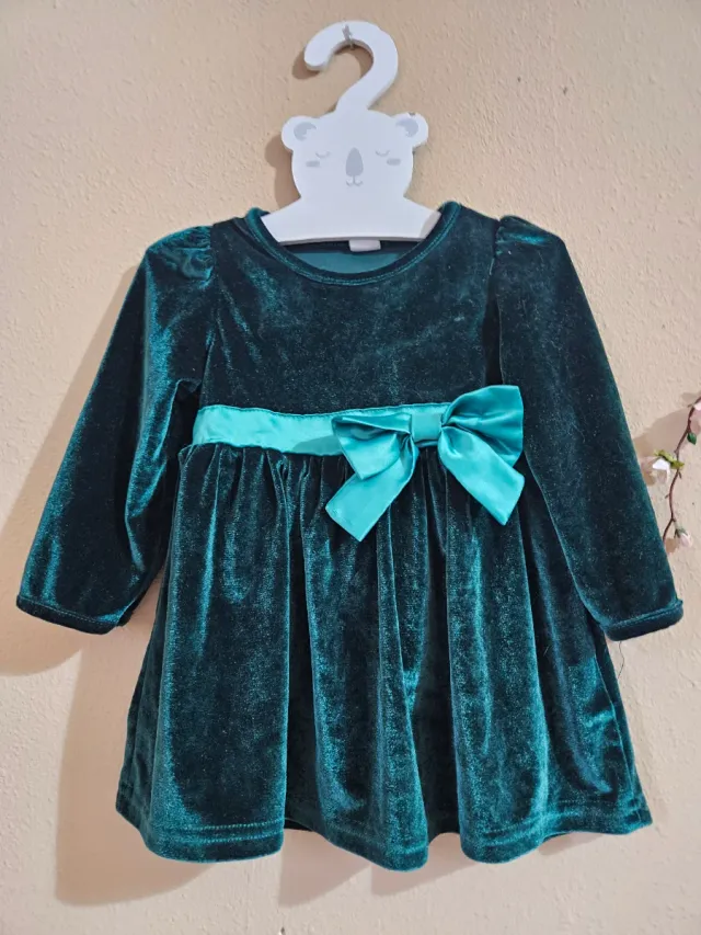 Vestido terciopelo niña